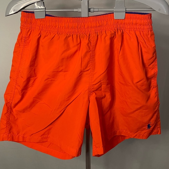 Ralph Lauren Men's Bright Orange Swim Trunks - Picture 1 of 8